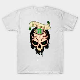 PI Day Irrational Skull Design Forest Green Edition T-Shirt